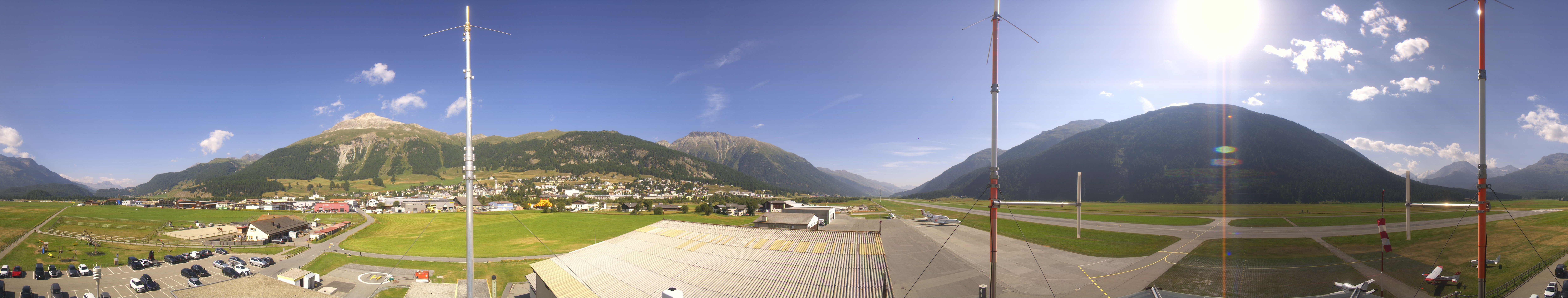 Archiv Foto Webcam Samedan I Flugplatz Richtung West
