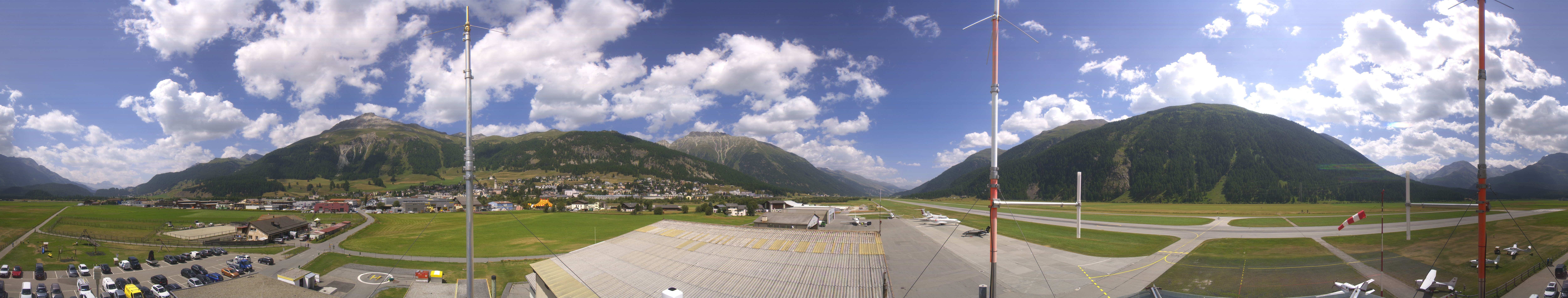 Archiv Foto Webcam Samedan I Flugplatz Richtung West