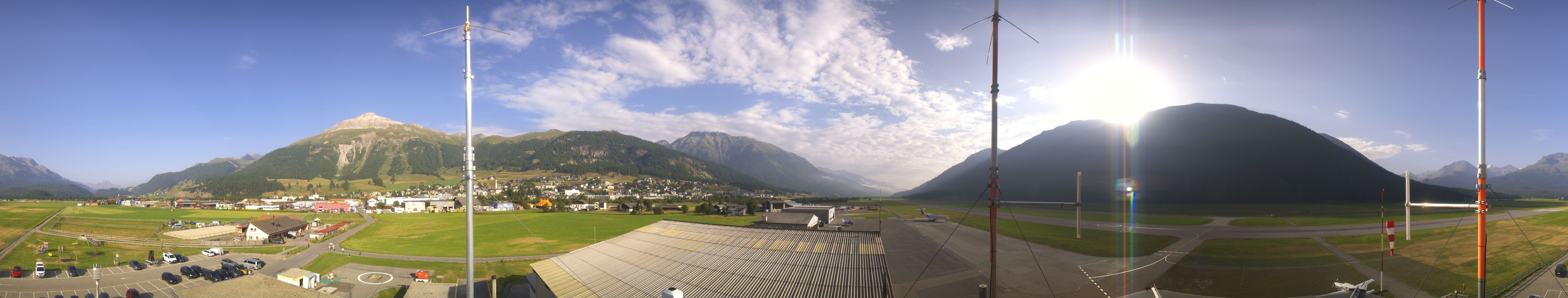 Archiv Foto Webcam Samedan I Flugplatz Richtung West