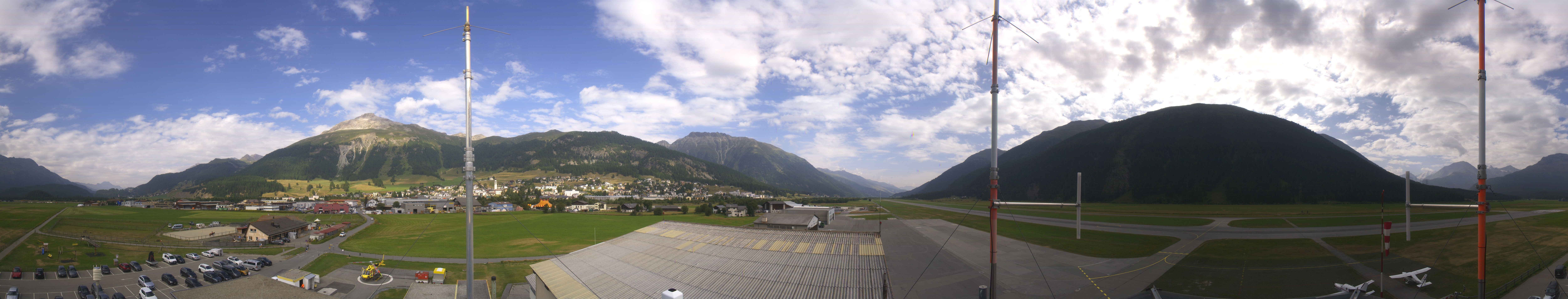 Archiv Foto Webcam Samedan I Flugplatz Richtung West