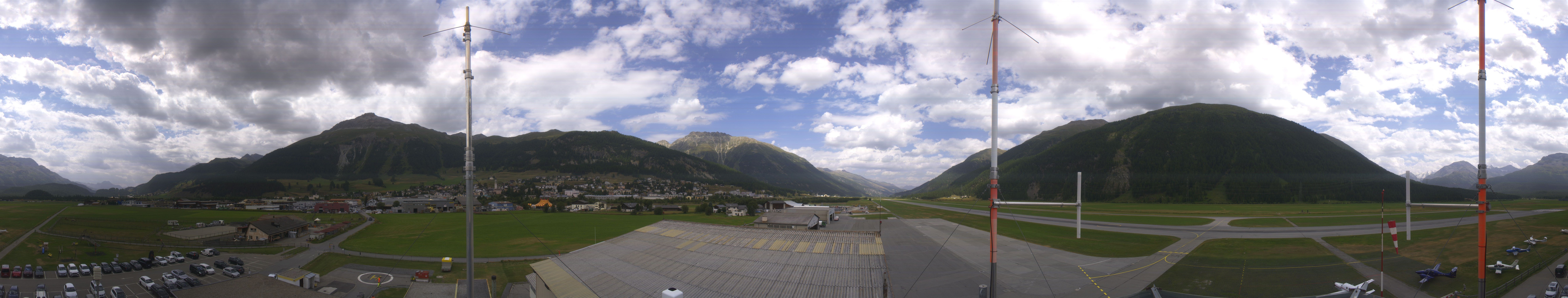 Archiv Foto Webcam Samedan I Flugplatz Richtung West