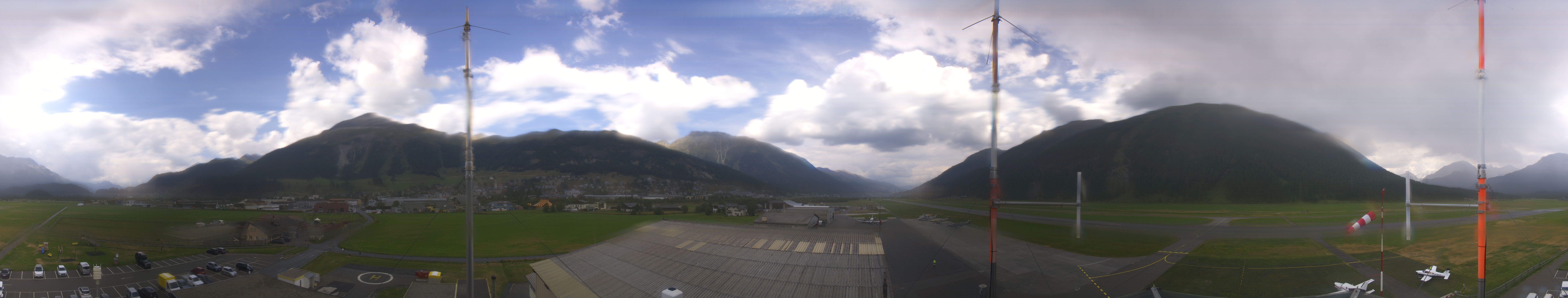 Archiv Foto Webcam Samedan I Flugplatz Richtung West