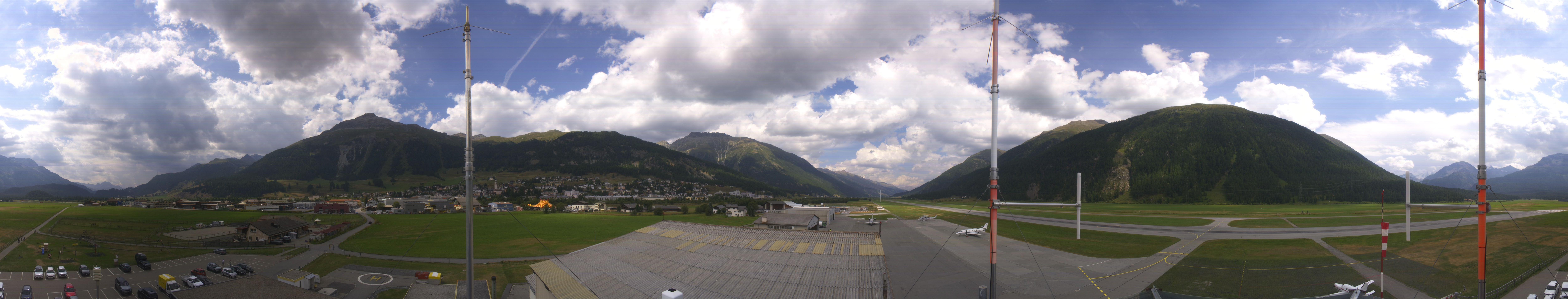 Archiv Foto Webcam Samedan I Flugplatz Richtung West