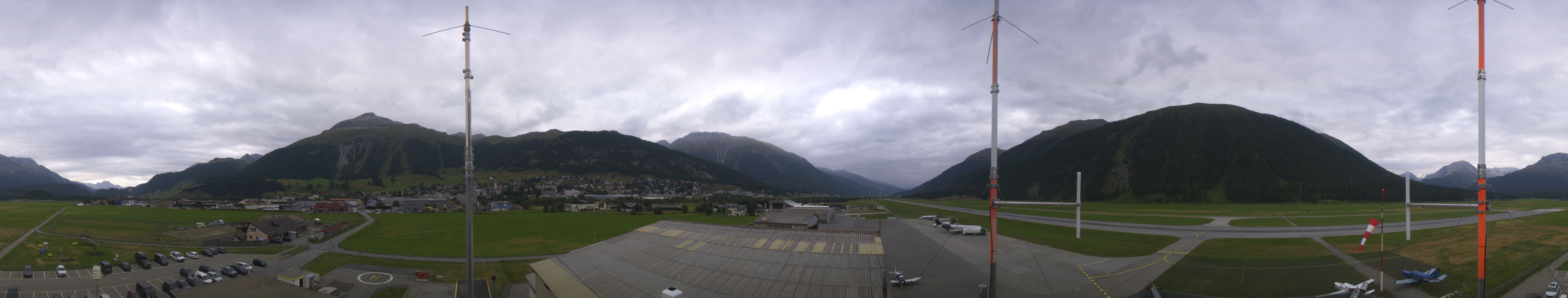 Archiv Foto Webcam Samedan I Flugplatz Richtung West
