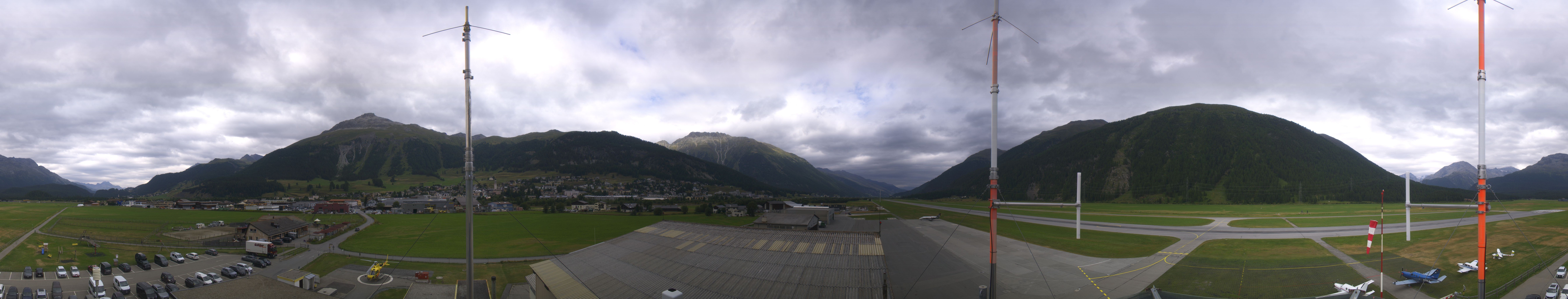 Archiv Foto Webcam Samedan I Flugplatz Richtung West
