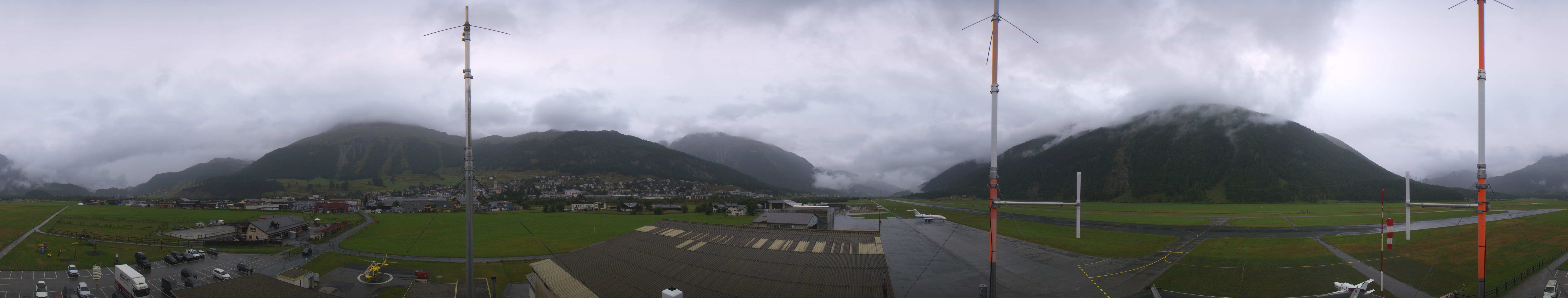 Archiv Foto Webcam Samedan I Flugplatz Richtung West