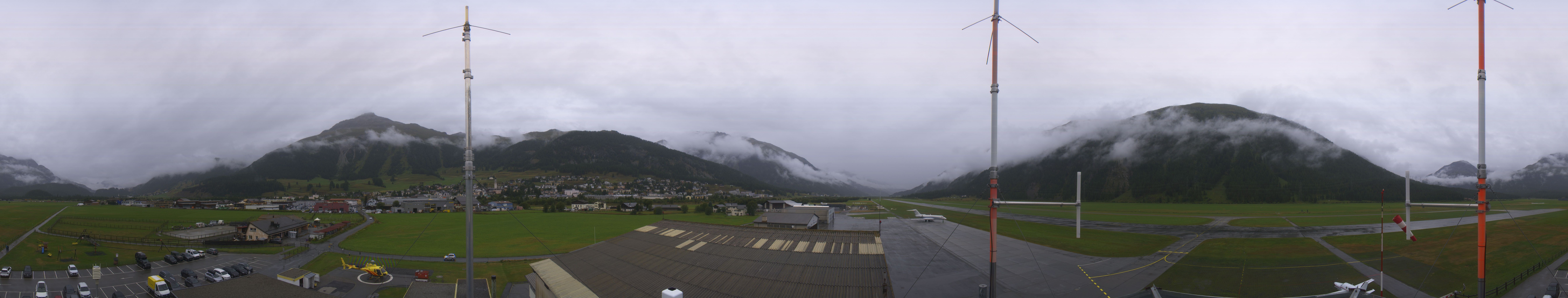 Archiv Foto Webcam Samedan I Flugplatz Richtung West