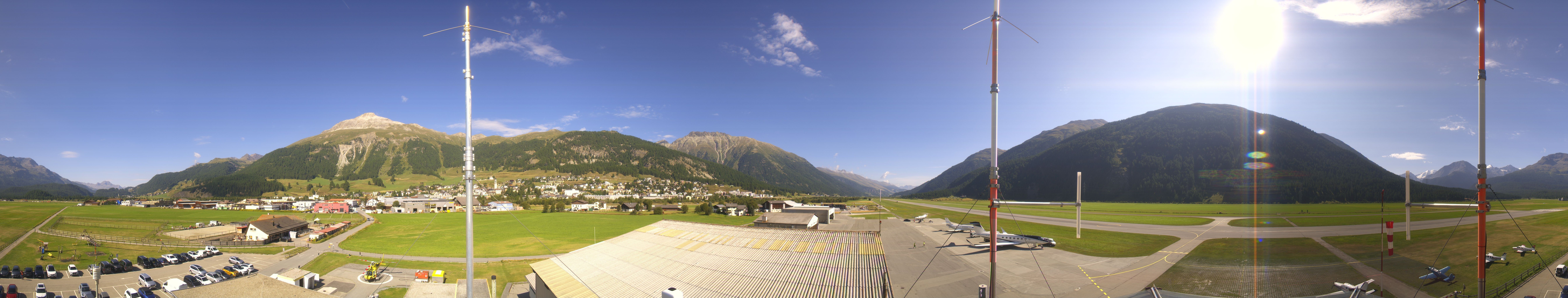 Archiv Foto Webcam Samedan I Flugplatz Richtung West