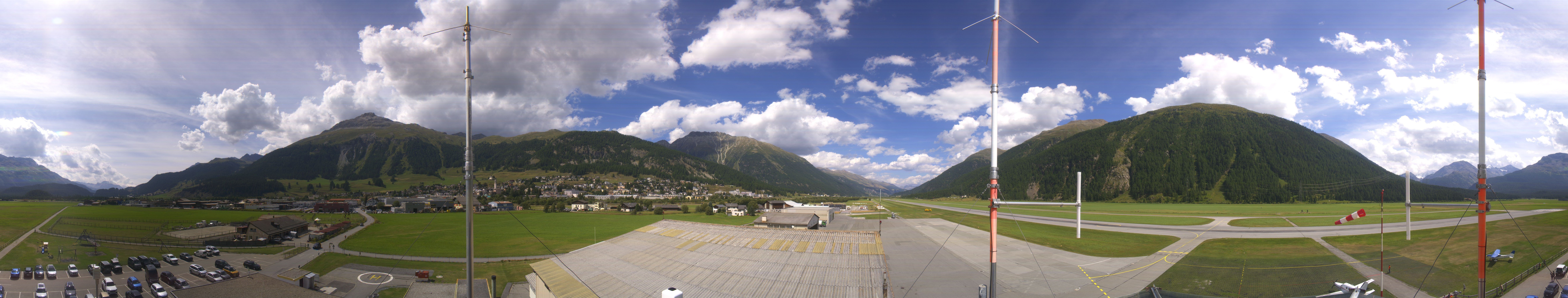 Archiv Foto Webcam Samedan I Flugplatz Richtung West