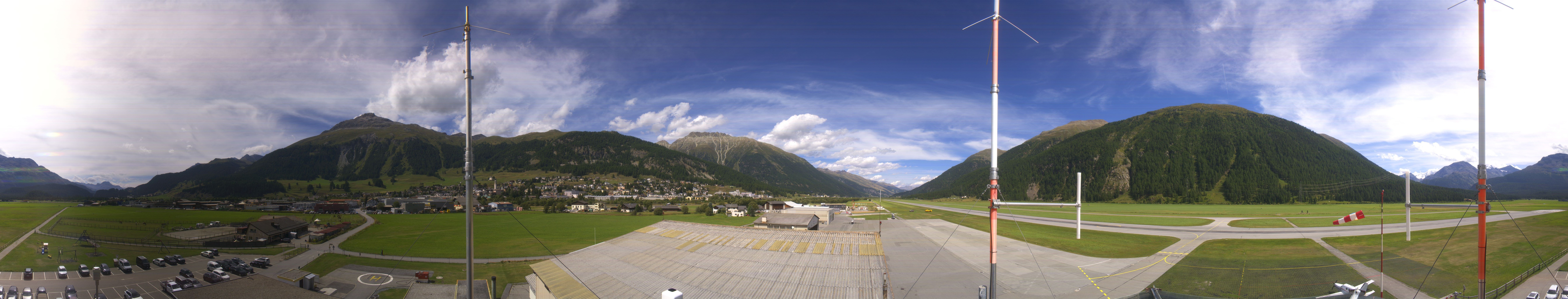 Archiv Foto Webcam Samedan I Flugplatz Richtung West