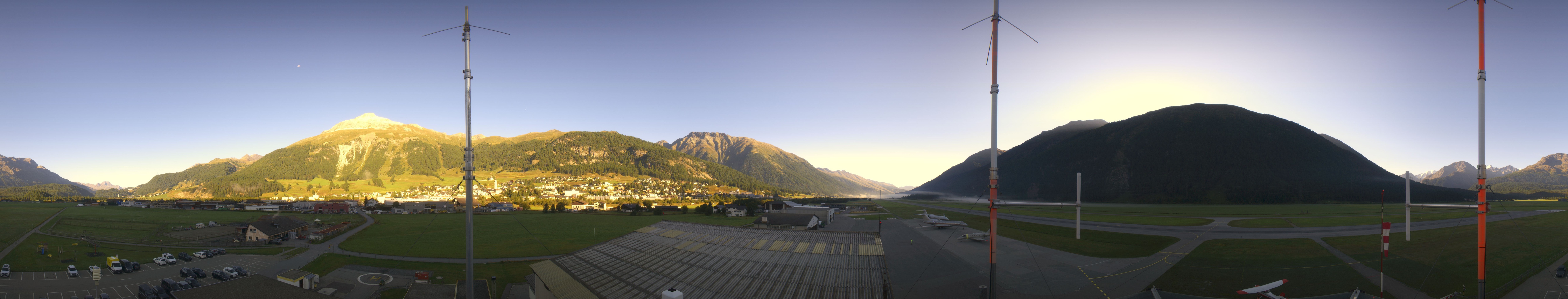 Archiv Foto Webcam Samedan I Flugplatz Richtung West