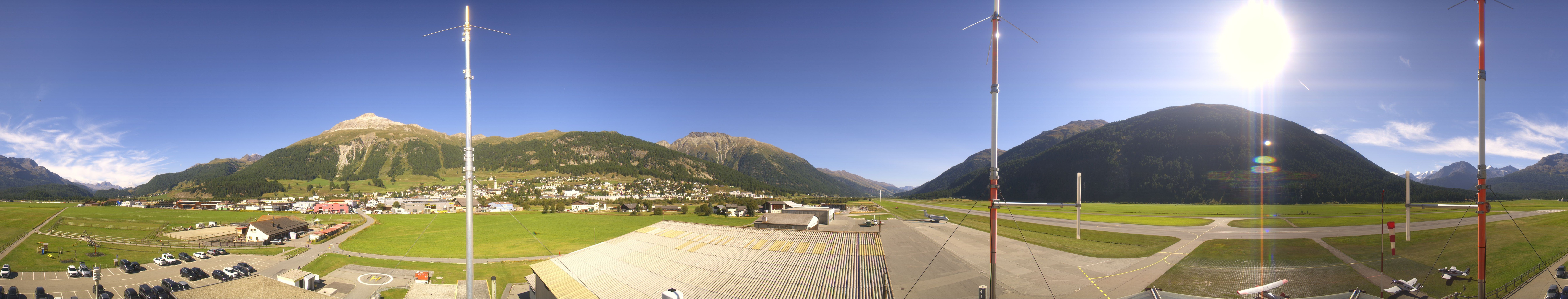 Archiv Foto Webcam Samedan I Flugplatz Richtung West