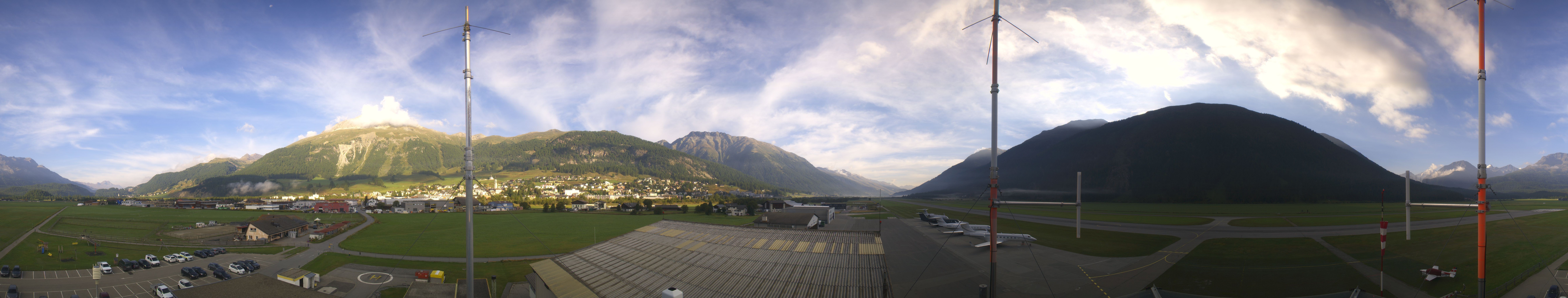 Archiv Foto Webcam Samedan I Flugplatz Richtung West