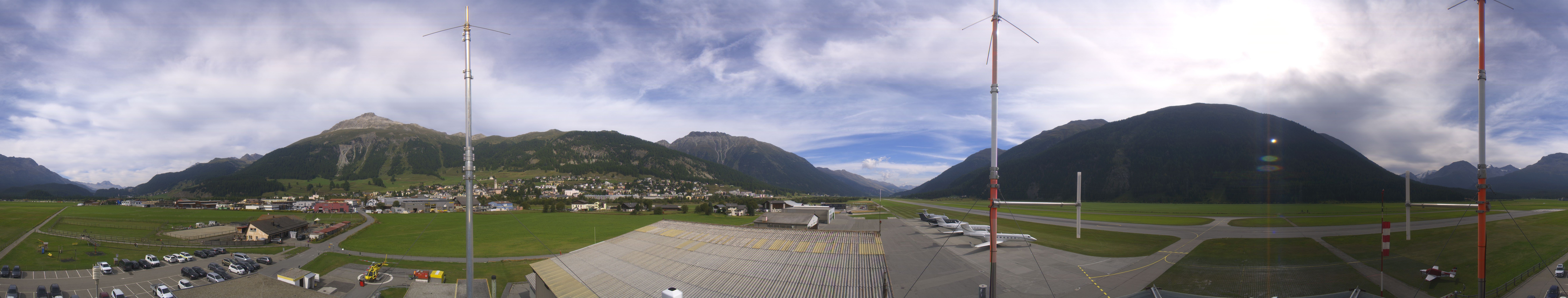 Archiv Foto Webcam Samedan I Flugplatz Richtung West