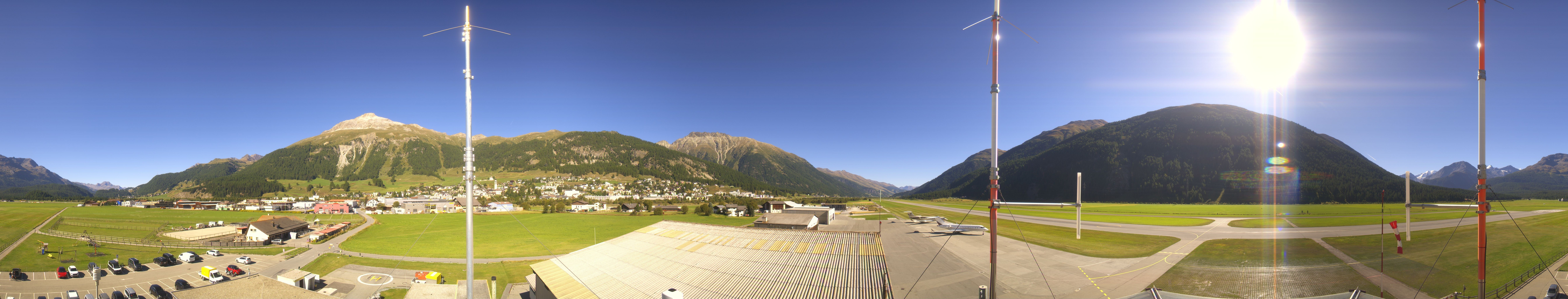 Archiv Foto Webcam Samedan I Flugplatz Richtung West