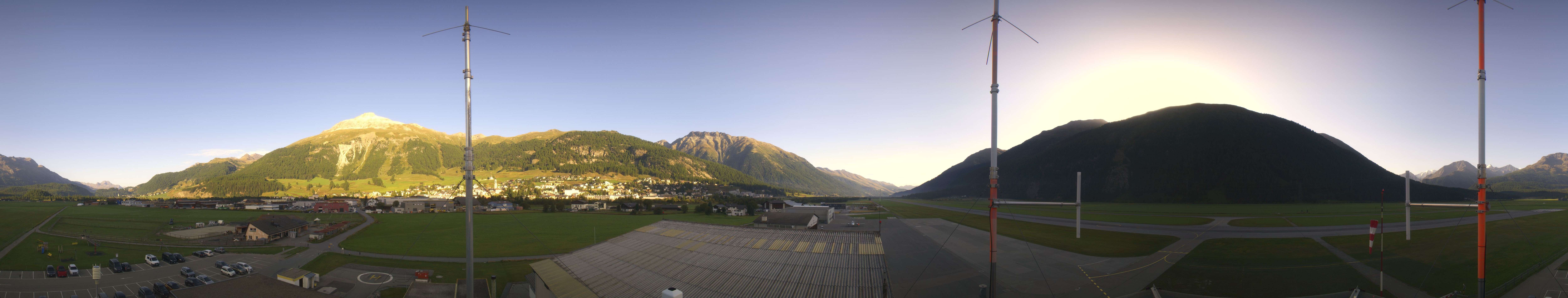 Archiv Foto Webcam Samedan I Flugplatz Richtung West