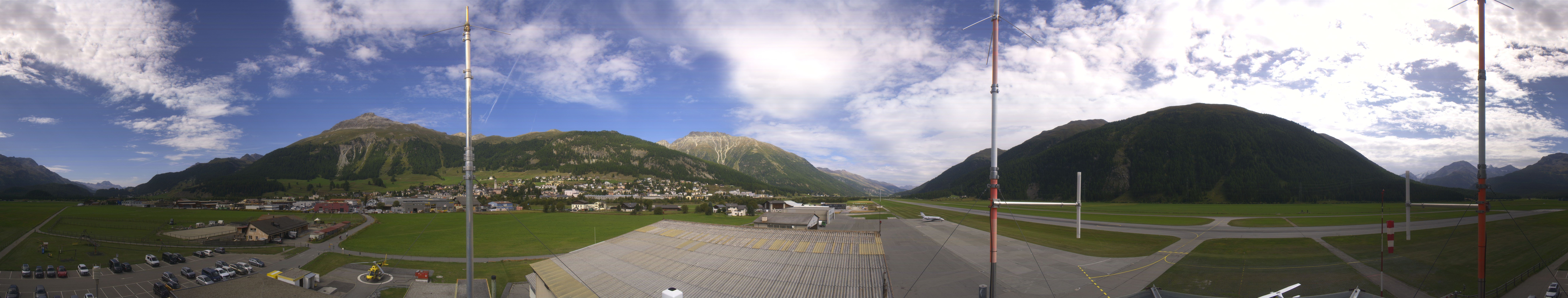 Archiv Foto Webcam Samedan I Flugplatz Richtung West