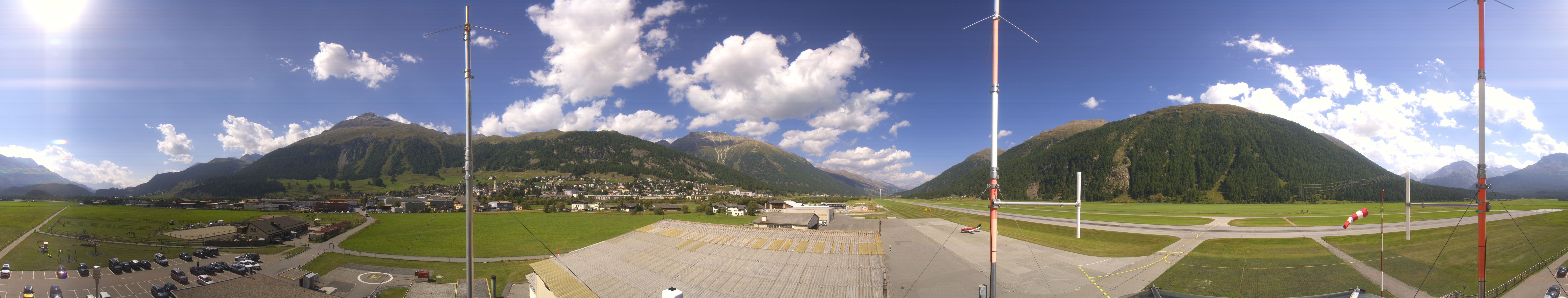 Archiv Foto Webcam Samedan I Flugplatz Richtung West