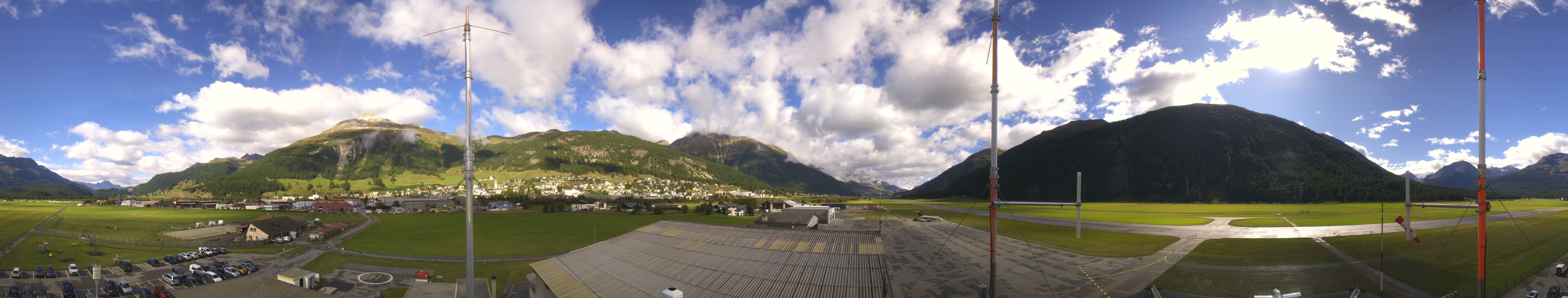 Archiv Foto Webcam Samedan I Flugplatz Richtung West