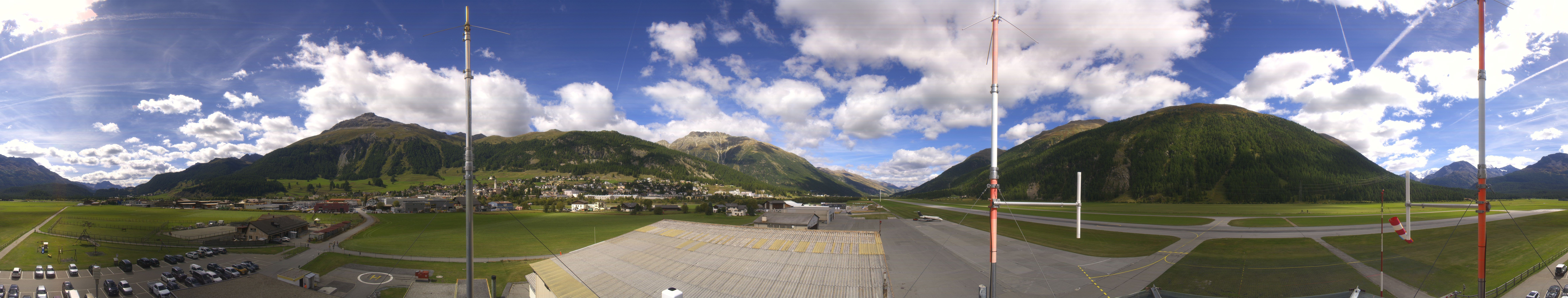Archiv Foto Webcam Samedan I Flugplatz Richtung West