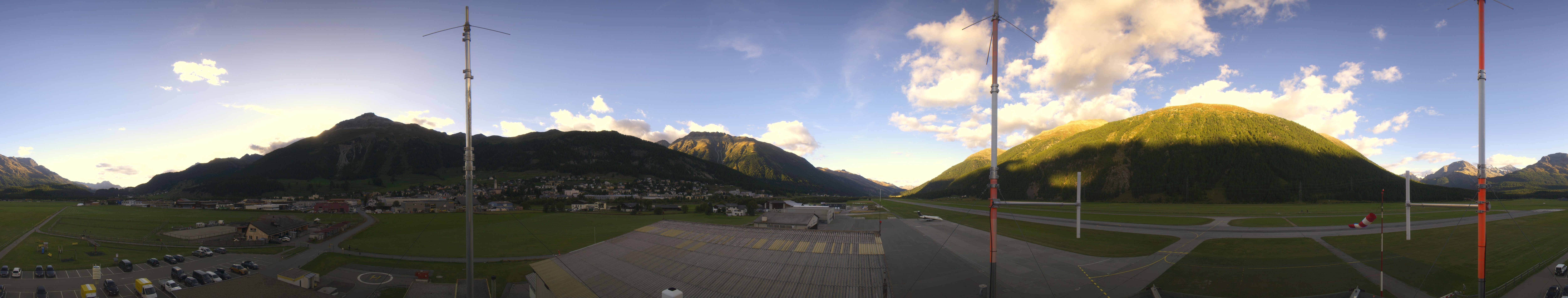 Archiv Foto Webcam Samedan I Flugplatz Richtung West