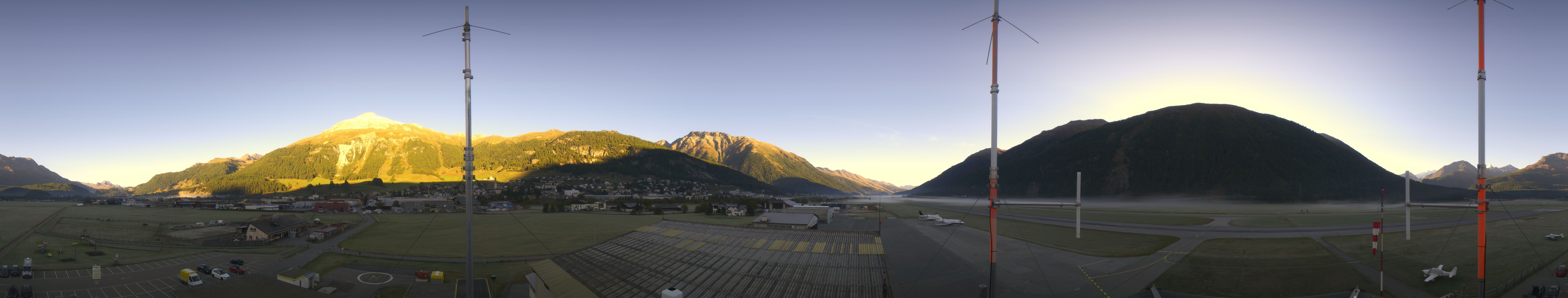 Archiv Foto Webcam Samedan I Flugplatz Richtung West