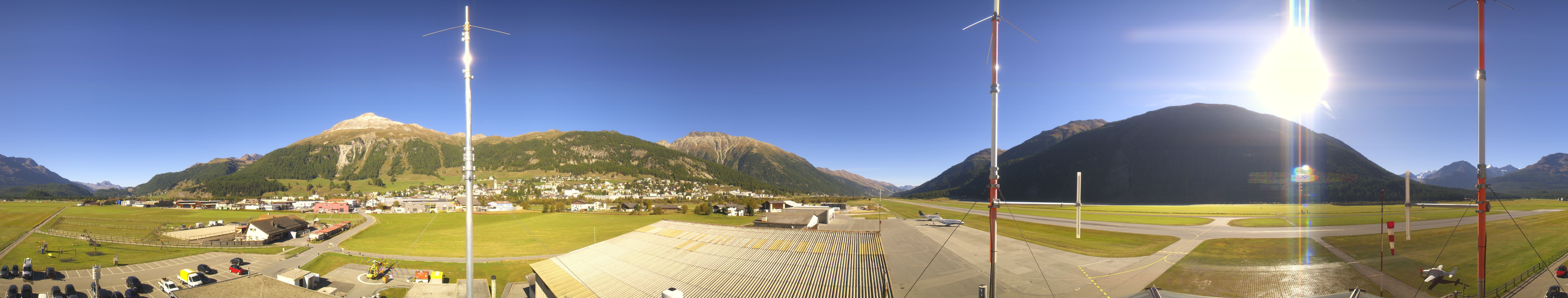 Archiv Foto Webcam Samedan I Flugplatz Richtung West
