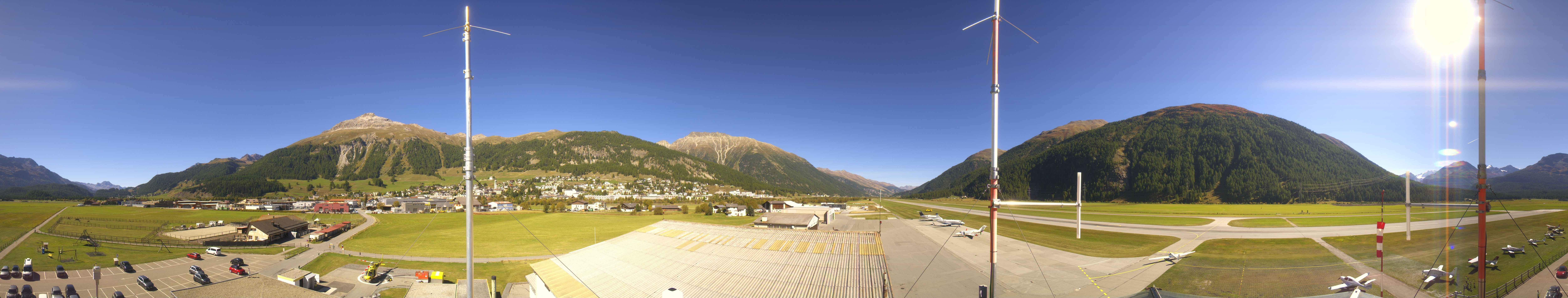 Archiv Foto Webcam Samedan I Flugplatz Richtung West
