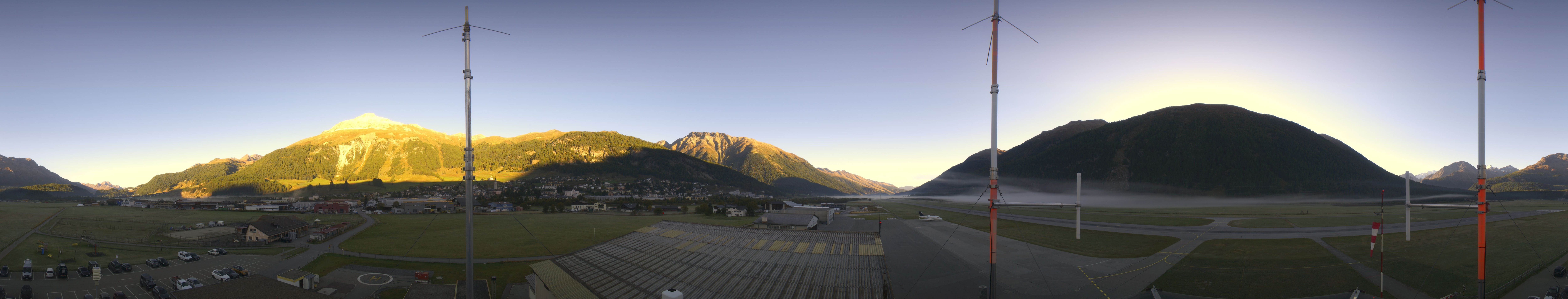 Archiv Foto Webcam Samedan I Flugplatz Richtung West