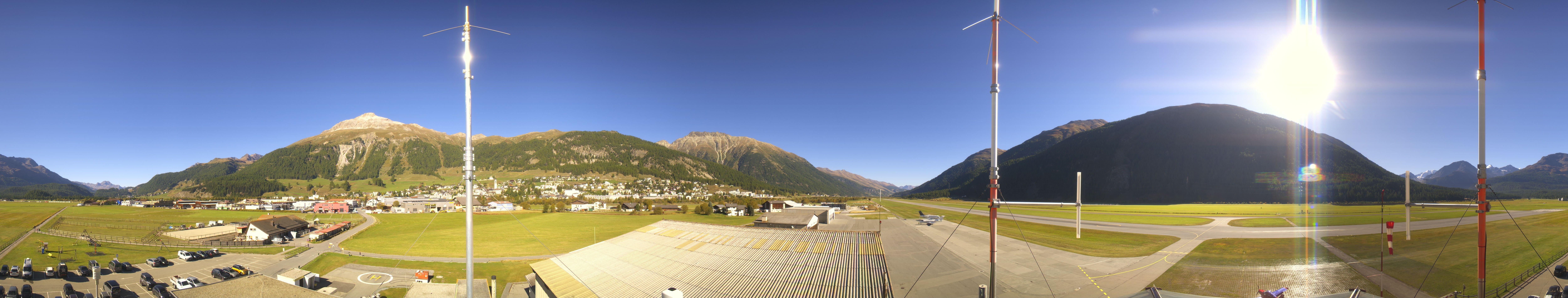 Archiv Foto Webcam Samedan I Flugplatz Richtung West