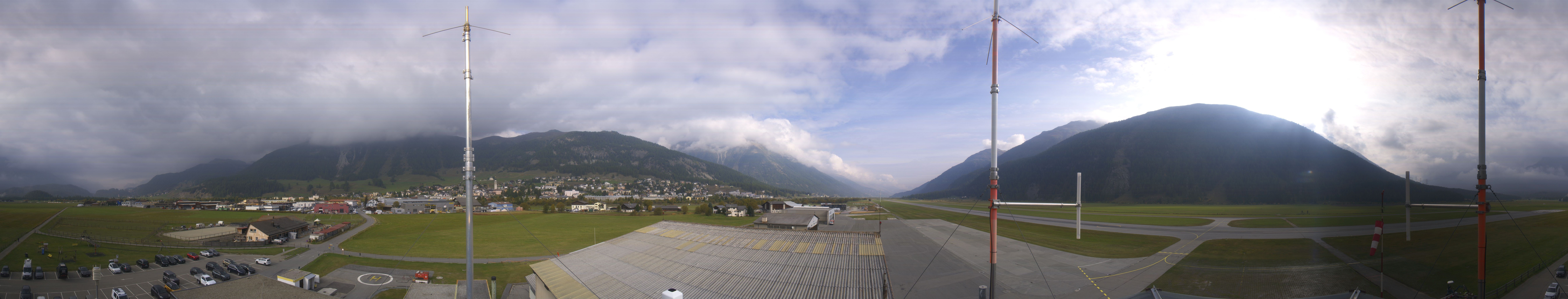 Archiv Foto Webcam Samedan I Flugplatz Richtung West
