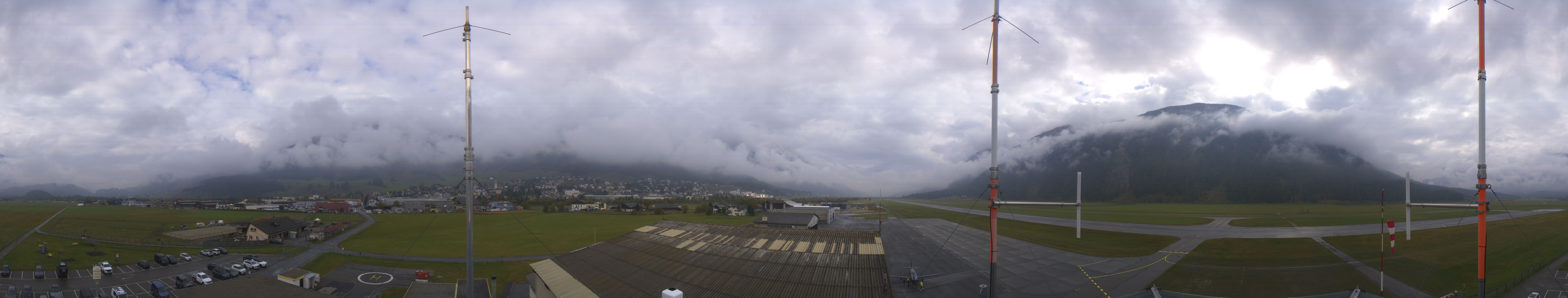 Archiv Foto Webcam Samedan I Flugplatz Richtung West