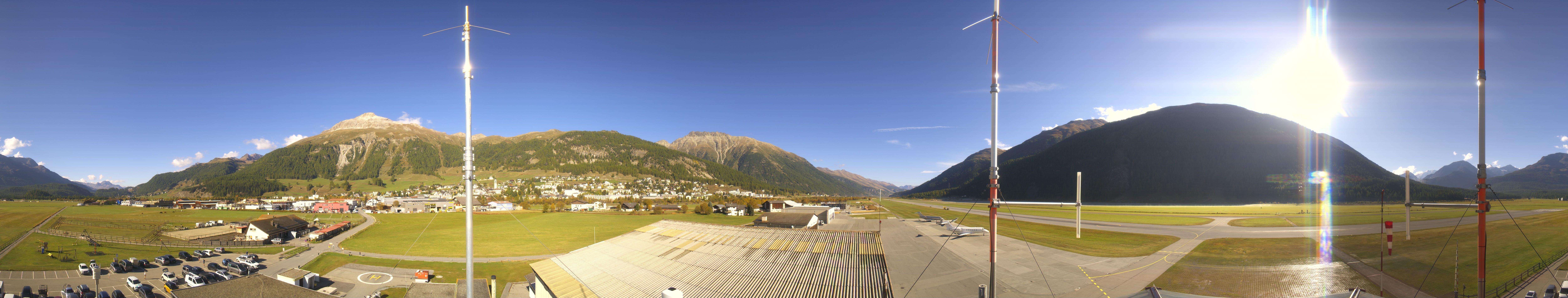 Archiv Foto Webcam Samedan I Flugplatz Richtung West