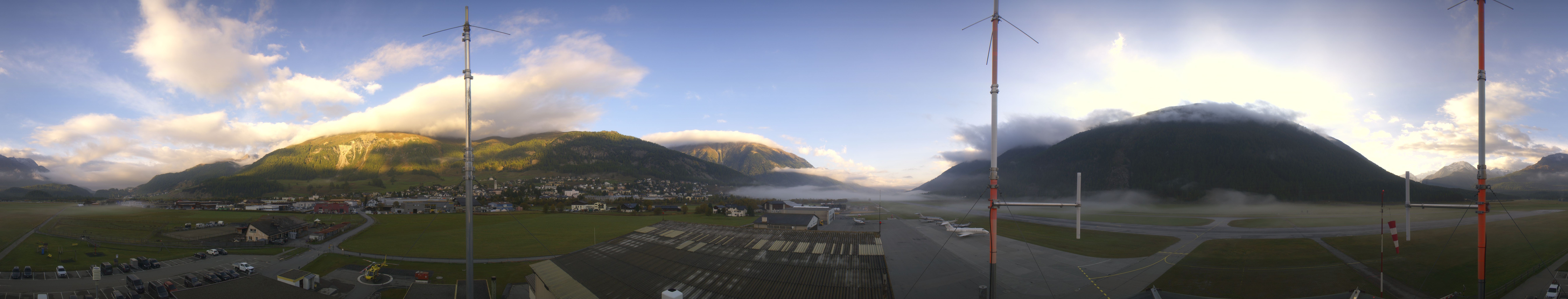 Archiv Foto Webcam Samedan I Flugplatz Richtung West