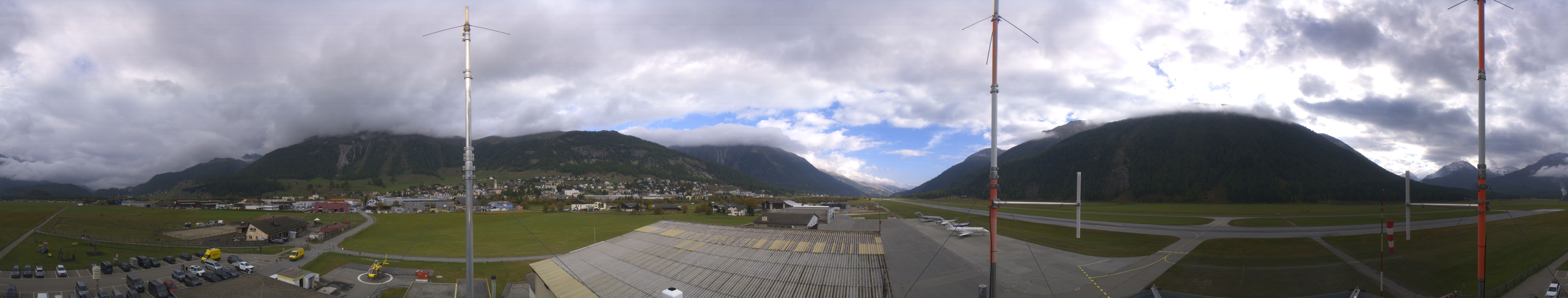 Archiv Foto Webcam Samedan I Flugplatz Richtung West
