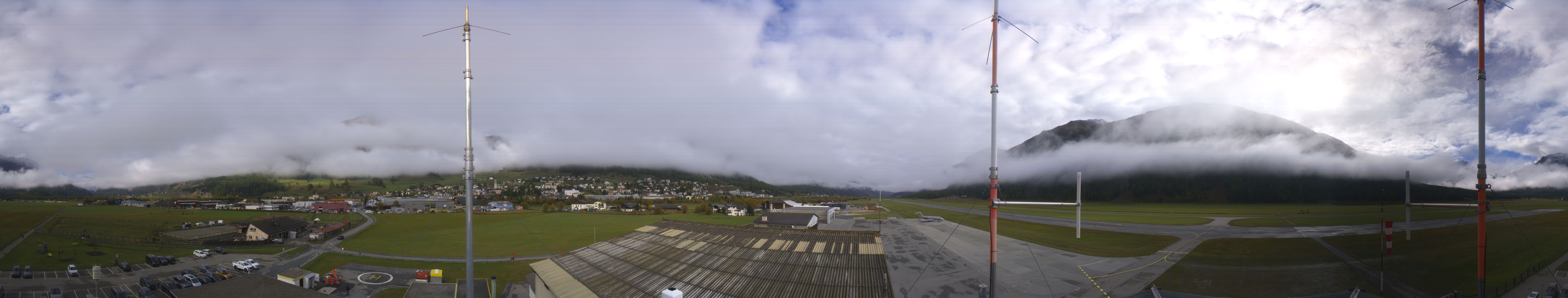 Archiv Foto Webcam Samedan I Flugplatz Richtung West