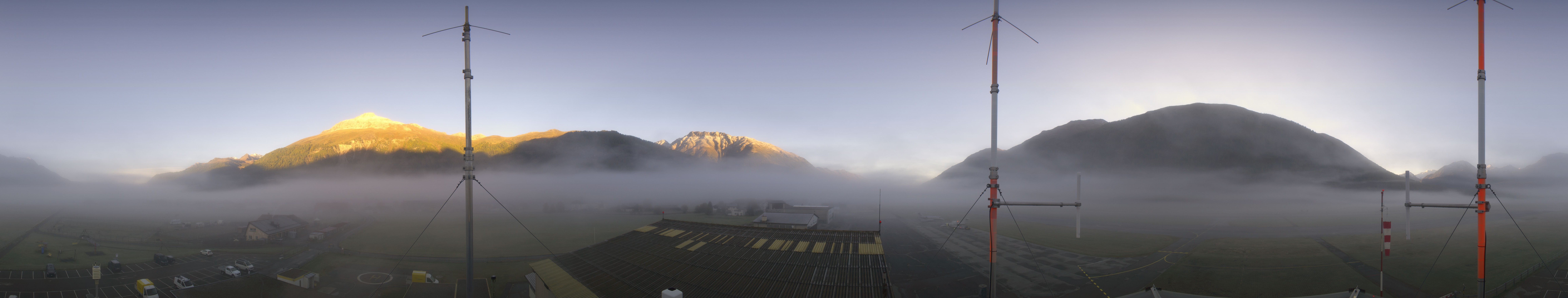 Archiv Foto Webcam Samedan I Flugplatz Richtung West