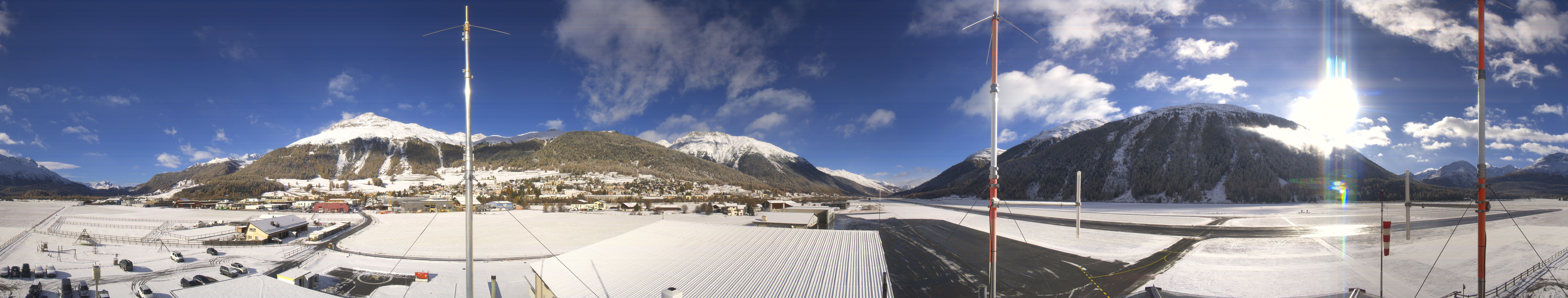 Archiv Foto Webcam Samedan I Flugplatz Richtung West