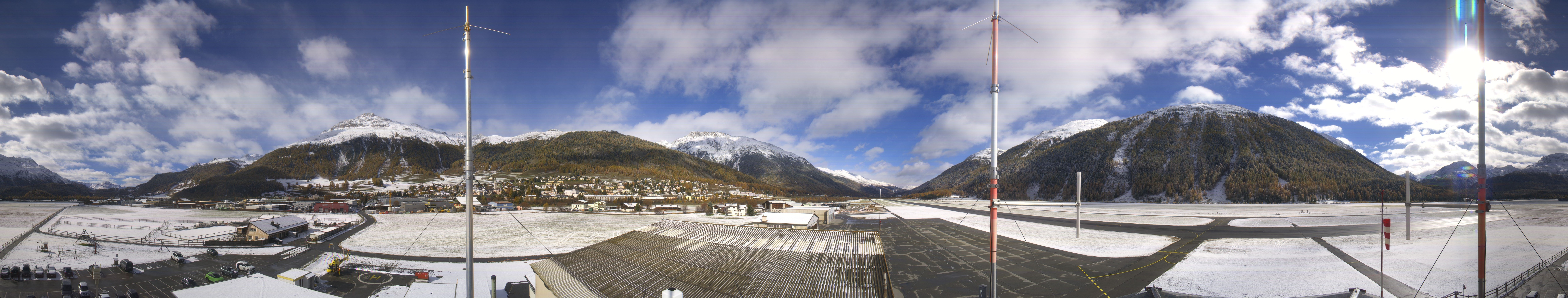 Archiv Foto Webcam Samedan I Flugplatz Richtung West
