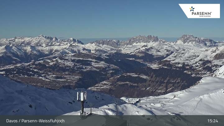 Archived image Webcam Davos Klosters: Weissfluhjoch (2260 m)
