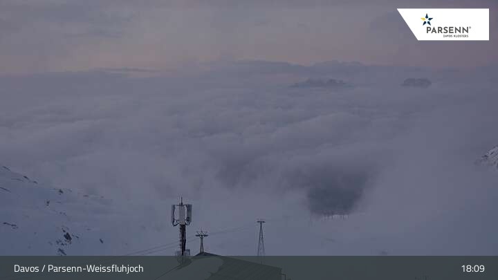 Archiv Foto Webcam Weissfluhjoch (2260 m)