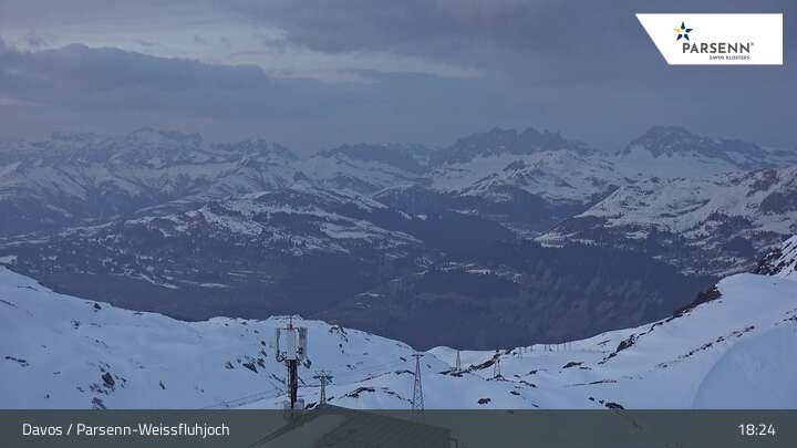 Archiv Foto Webcam Weissfluhjoch (2260 m)