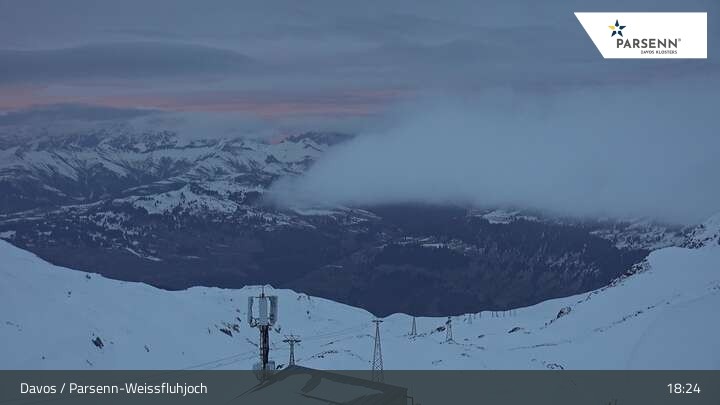 Archiv Foto Webcam Weissfluhjoch (2260 m)