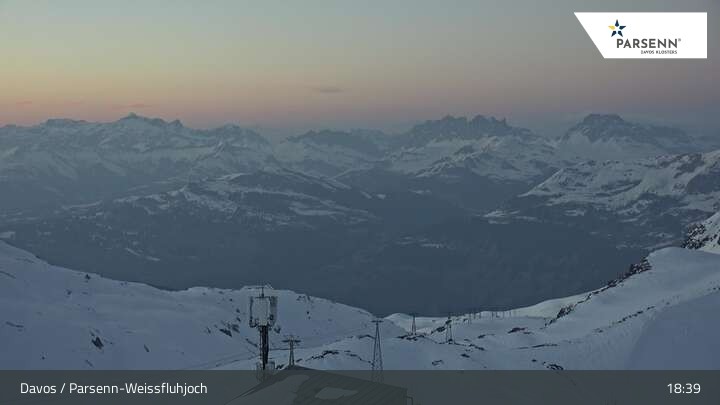 Archiv Foto Webcam Weissfluhjoch (2260 m)