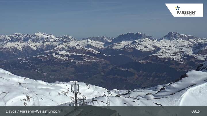 Archiv Foto Webcam Weissfluhjoch (2260 m)