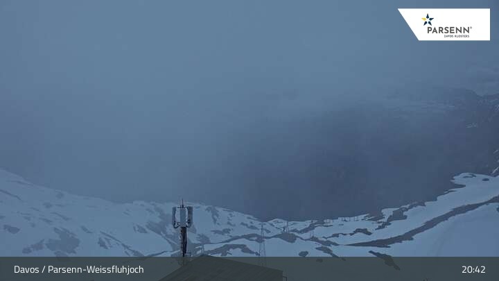 Archived image Webcam Davos Klosters: Weissfluhjoch (2260 m)