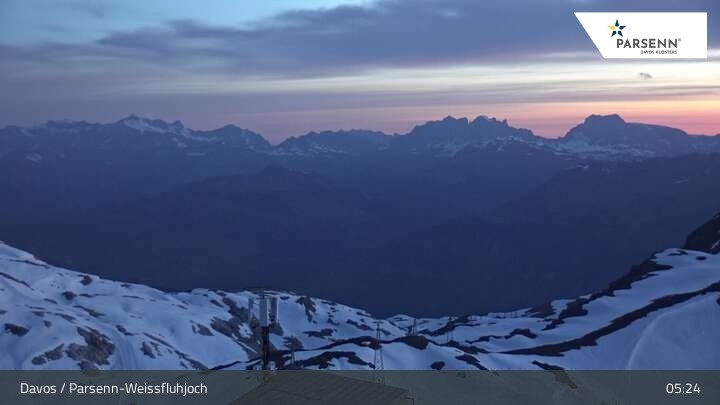 Archiv Foto Webcam Weissfluhjoch (2260 m)