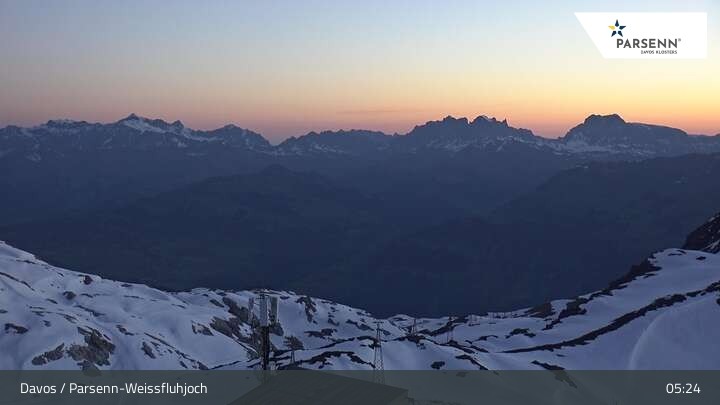 Archiv Foto Webcam Weissfluhjoch (2260 m)