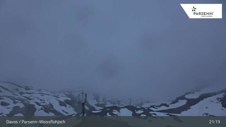 Archived image Webcam Davos Klosters: Weissfluhjoch (2260 m)