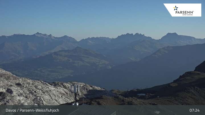 Archiv Foto Webcam Weissfluhjoch (2260 m)
